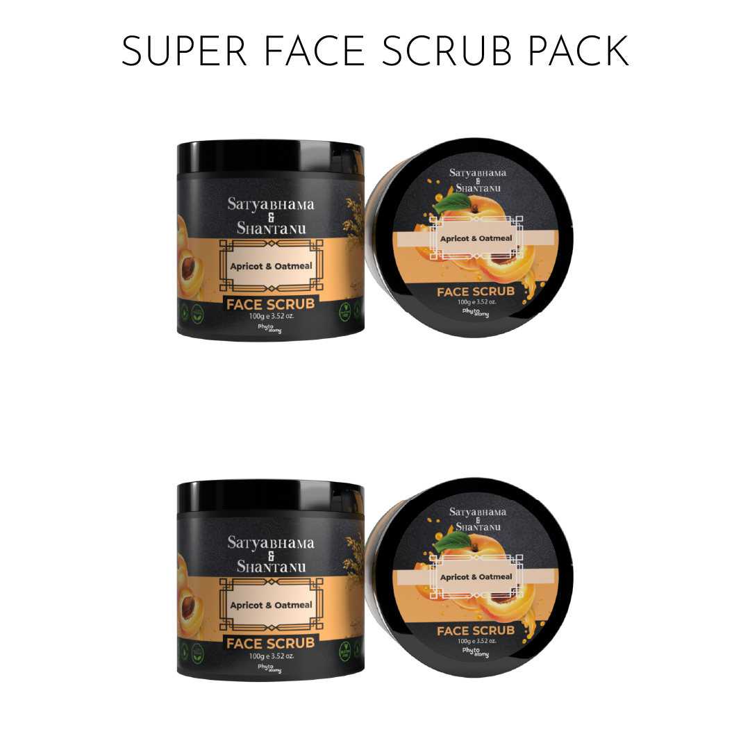 Pack of Two Apricot & Oatmeal Face Scrub (100g)